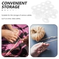 thumbnail image 3 of 10pcs Small Empty Plastic Spools for Wire Weaving Bobbins Ribbon Chain Tape Embroidery Thread Yarn Crafts Sewing Transparent, 3 of 8