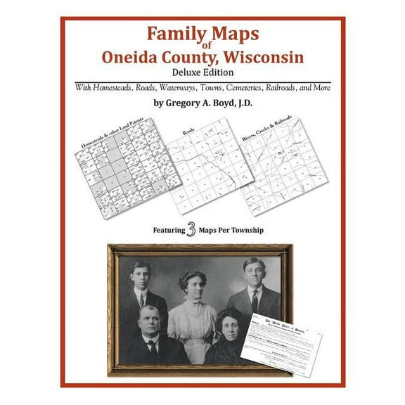 Family Maps of Oneida County, Wisconsin (Paperback)