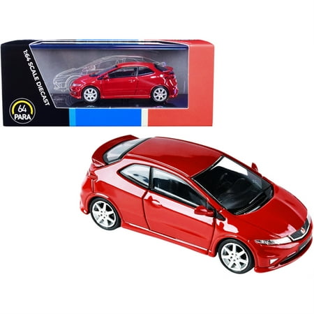 Honda Civic Type R FN2 Euro Milano Red 1/64 Diecast Model Car by Paragon