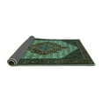 thumbnail image 2 of Ahgly Company Indoor Round Persian Turquoise Blue Traditional Area Rugs, 6' Round, 2 of 4