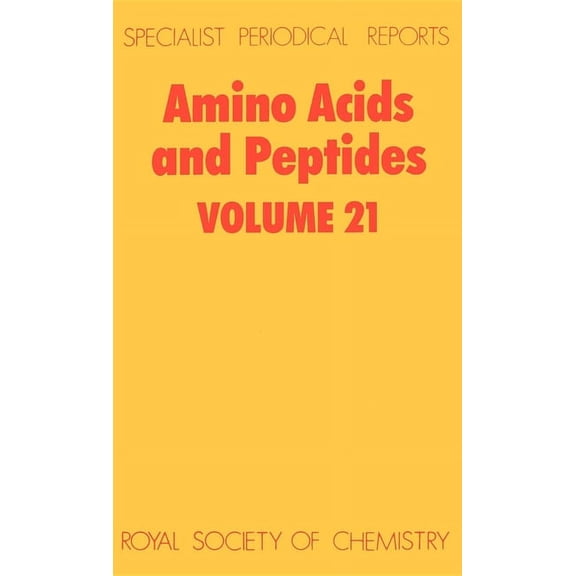 Specialist Periodical Reports - Amino Ac Amino Acids and Peptides: Volume 21, Book 21, (Hardcover)