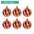 thumbnail image 3 of 5-10 cm 4-6 piezas de bolas de plástico para decoración navideña, adornos para árbol de Navidad, colgantes, decoración para fiestas en el hogar, regalo de Año Nuevo 2025, 3 of 5
