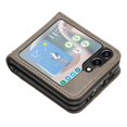 thumbnail image 2 of For Samsung Galaxy Z Flip5 5G Phone Case Imprinted PU Leather Coated PC Cover, 2 of 4