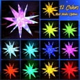 thumbnail image 3 of Clearance! Star of Bethlehem Outdoor Light,18-Pointed Moravian Star Christmas Lights Decorations, Christmas Tree Top Star,with Remote and 16 Million Colors,Hanging Outdoor/Indoor Christmas Star Decor, 3 of 9
