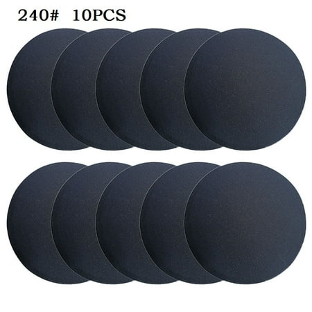 

10Pcs 180mm 7inch Wet/Dry Sanding Discs Sandpaper Pads Hook & Loop Grit 40-800#