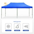 thumbnail image 2 of Ainfox 10ft x 20ft Pop up Outdoor Canopy Tent, Portable Shade Instant Folding Gazebo Tent(Blue), 2 of 9