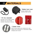 thumbnail image 3 of BUNKER INDUST 50A 6-10 Gauge Battery Quick Connect Disconnect Wire Harness Plug Kit 4 Pcs Battery Cable Quick Connect Disconnect Plug for Winch Auto Car Trailer Driver Electrical Devices,Red, 3 of 4