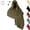 Army Green, variant on Womens Cotton Linen Hooded Scarf Cowl Halloween Cloak Wrap Shawl Poncho Cape with Pin for Renaissance Costume Witch Dress Up, Brown, Free Size