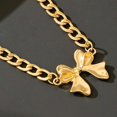 thumbnail image 5 of Gold Bow Necklace for Women Layered Bow Pearl Necklaces Bow Daisy Beaded Necklace Flower Choker Necklaces Statement Jewelry Gifts, 5 of 7