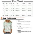 thumbnail image 3 of VerPetridure Women's Casual Print 3/4 Sleeve T-Shirts Blouses Crewneck Slim Fit Cotton Tunic Tops Soft Breathable Comfy Tee Shirts, 3 of 6