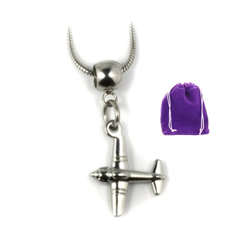 Airplane Necklace - Flight Attendant Gifts Necklace Charms for Necklaces and Gifts for Flight Attendants a Great Travel Necklace or Aircraft Necklace Plane Pendant and Pilot Gifts for Women