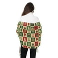 thumbnail image 4 of FORMRS Womens Scarf Winter Soft Long Big Warm Shawls Wrap Tassel Scarves, Christmas Plaid Pattern, 4 of 9