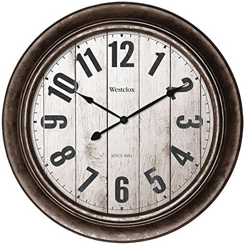 10" Westclox 461761 Plastic Round Wall Clock White 