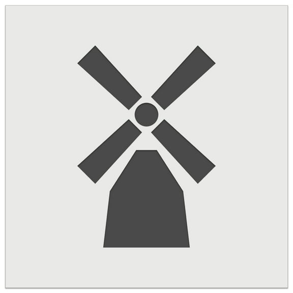 Windmill Netherlands Holland DIY Cookie Wall Craft Stencil - 5.5 Inch