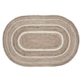 thumbnail image 5 of VHC Brands Jute Rug Oval with Pad, Natural and Cr, 5 of 6