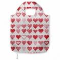thumbnail image 1 of Valentines Day Reusable Grocery Bag, Heart of Love and Romance Hand Drawn Style Romantic Art, Printed Fabric Grocery Bag Practical and Simple Everyday Use, Vermilion White, by Ambesonne, 1 of 4