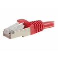 thumbnail image 2 of C2G Ethernet CAT 6 Cat6 Câble de 1 Pi - Blindé Sans Éclisse (STP) - Rouge - Câble de Raccordement - RJ-45 (M) à RJ-45 (M) - Paire Torsadée Blindée de 1 Pi (SSTP) - - Moulé, Sans Accrochage, Toronné - Rouge, 2 of 3