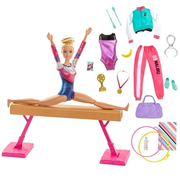 Gimnasia Barbie Entrenadora Set Gimnasta Barbie Careers 12