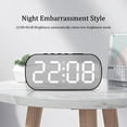 thumbnail image 5 of Gmluru Large Digital Clock For Seniors Digital Alarm Clock Simples LED Large Digital Display Fashion Multi-set Alarm Clock Features Desktop Bedside Study Kitchen Mirror Clock (white), 5 of 7