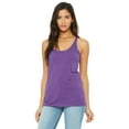 thumbnail image 1 of Camiseta sin mangas Triblend Racerback para mujer PURPLE TRIBLEND XL Bella + Lienzo 8430, 1 of 1