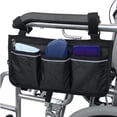 thumbnail image 4 of Sac de Rangement Latéral pour Fauteuil Roulant, Accessoires d'Accoudoir avec Bande Réfléchissante, 4 of 8