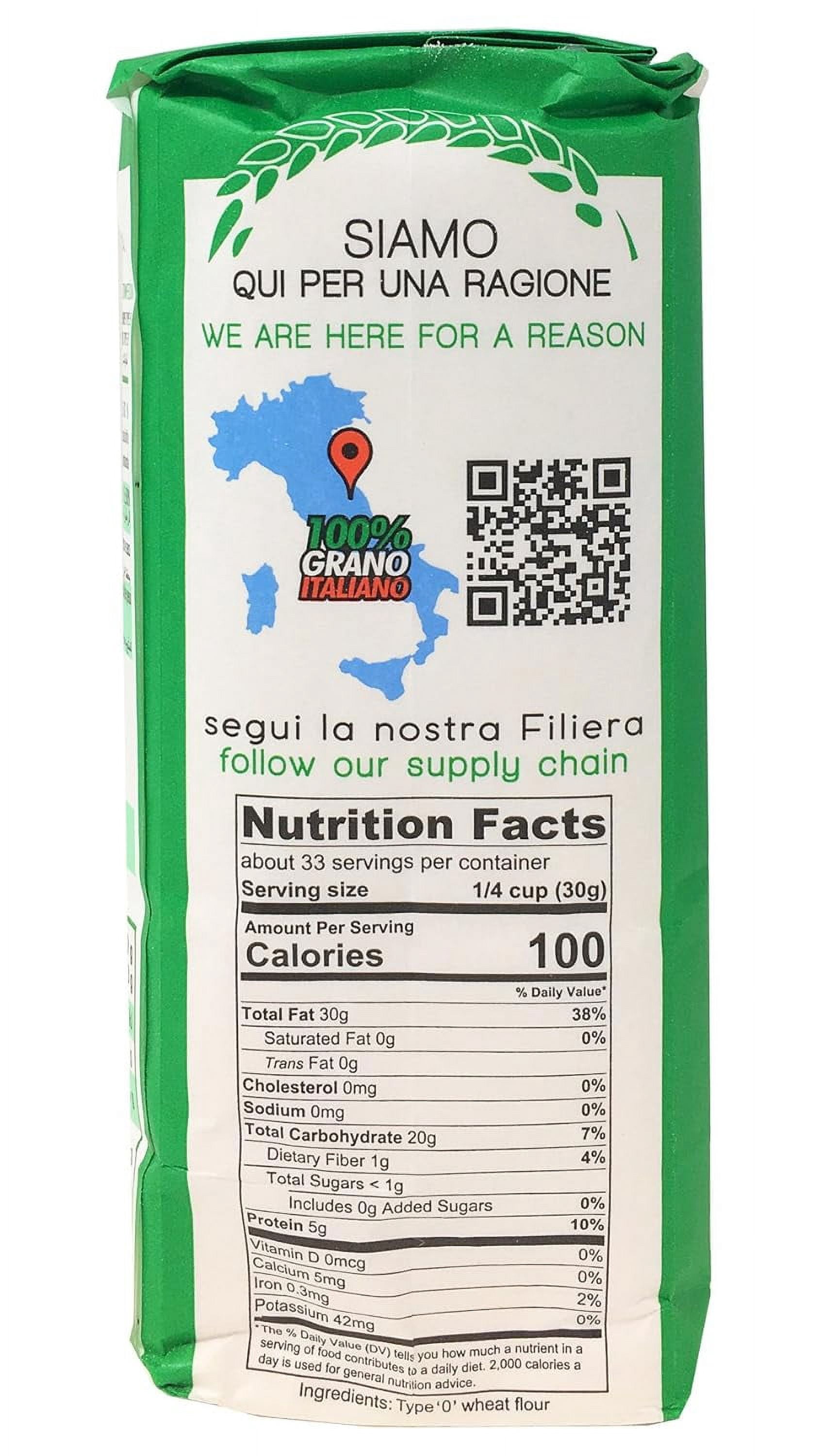 Manitaly Manitoba Type ?0? Flour Made with 100% Italian Wheat 2.2 Lbs (1 kg)