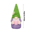 thumbnail image 3 of Easter Gnome Decorations Gnome Bunny Faceless Doll Easter Ornaments Spring Home Decor Gifts for Women Men Green 12.9 In, 3 of 6