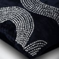 thumbnail image 2 of Cushion Cover Sofa, Navy Blue Decorative Pillowcases 16x16 inch (40x40 cm), Velvet Zippered Throw Pillow Covers, Abstract, Modern Couch Throw&nbsp;Pillow Covers - Crystal Gush, 2 of 3
