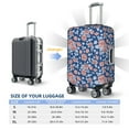 thumbnail image 4 of Susaid Rose Flowers Print Elastic Washable Suitcase Cover with Hidden Zipper, Fits 18-32 Inch Luggage for Protection During Travel-Small, 4 of 7