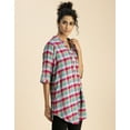 thumbnail image 3 of Moomaya Printed Rayon 3/4 Sleeve Mandarin Collar Top - Regular Fit Stylish Top, 3 of 9