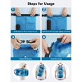 thumbnail image 5 of Dry Bag Waterproof for Women Men, 5L/10L/20L/30L/40L Roll Top Lightweight Dry Storage Bag Backpack with Phone Case for Travel, Swimming, Boating, Kayaking, Camping & Beach, 11 Transparent Co, 5 of 5