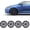 Black, variant on (4 Pack) 16 Inch Hubcaps Wheel Rims Cover for Toyota Corolla 2009-2026 and 23-26 Hybrid Snap-On Installation Lacquer