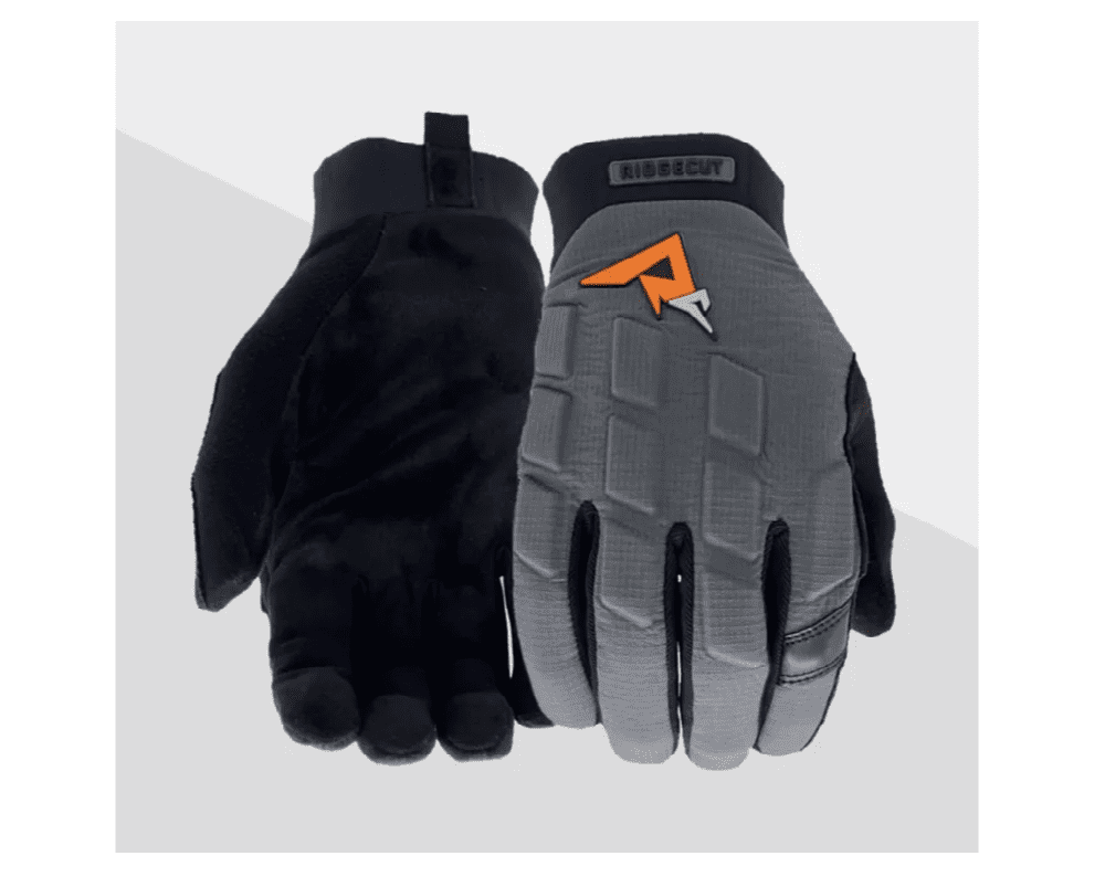 Ridgecut RC83039-XL Men's Cordura Gel Impact Polyester Work Gloves, Gray/Black, XL, 1 Pair