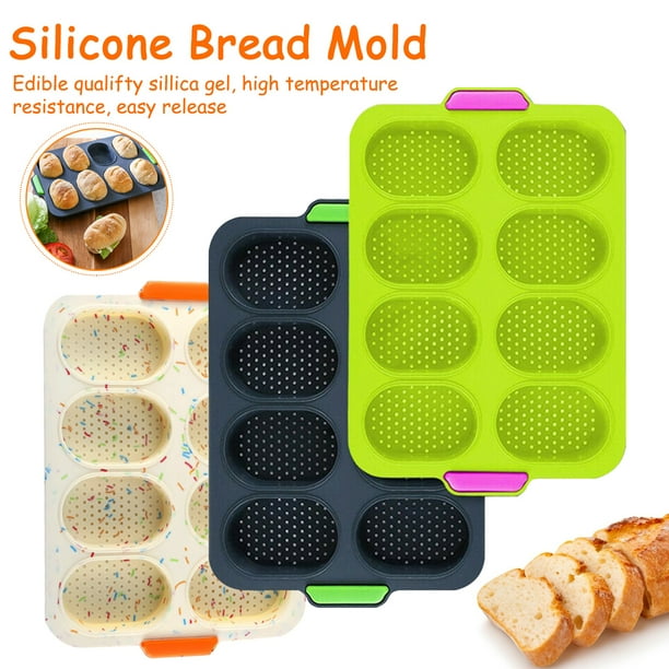 8 Cup Non Stick 12 Cupcake Baking Pan French Bread Mold DIY Silicone Mould Bakeware Walmart
