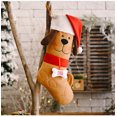 thumbnail image 2 of Medias de Navidad para perro, lindas medias de Navidad con pata de mascota, hueso y puño de felpa para decoraciones(Amarillo)(1 pieza), 2 of 5