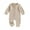 Light Khaki, variant on Toddler Baby Henry Rompers 3 6 9 12 18M Solid Color Long Sleeve Jumpsuit Pants for Newborn Infant Cute Fall Clothes