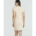 thumbnail image 4 of 3 Pack: Women's Mini Short Sleeve Ribbed Scoop Neck Casual T-Shirt Bodycon Dress, 4 of 6