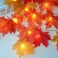 thumbnail image 2 of Billuyoard Waterproof Maple Leaf LED Bedroom Courtyard Lamp Thanks-giving Garland Christmas Strip Backyard Decoration Type3 NO3, 2 of 6