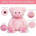 thumbnail image 4 of LotFancy Teddy Bear Stuffed Animal, 20 in Bear Plush Toy Gift for Kids Girls Girlfriend, Pink, 4 of 8