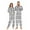W793, variant on joogoo Buffalo Checkered Grid Unisex Adults Onesies Pajamas Jumpsuits L