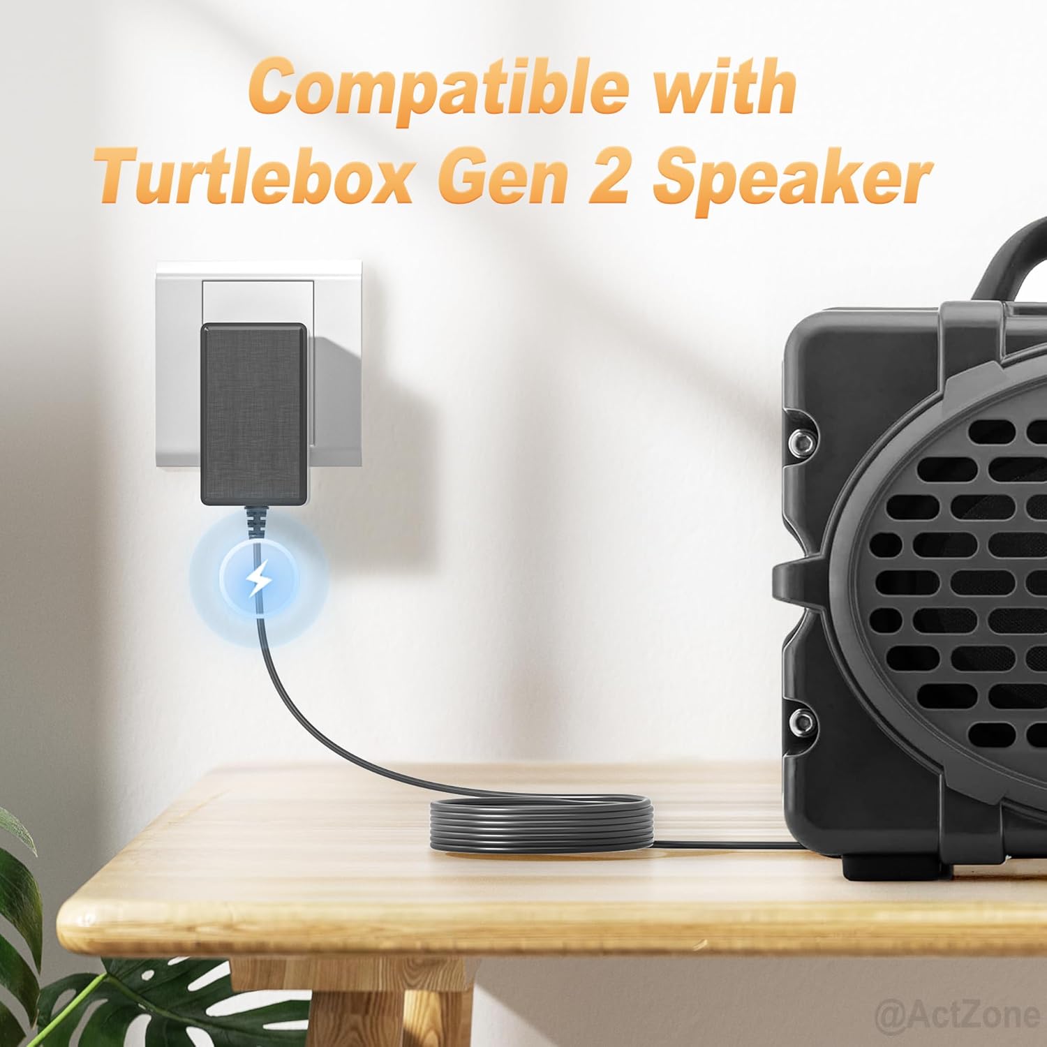 15V 3A Charger for Turtlebox Gen 2 Gen 3 Outdoor Portable Bluetooth 5.0 Speaker, Turtle Box Speaker Charging Cord