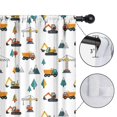 thumbnail image 4 of Blackout Kids Curtains,Cartoon Construction Vehicles Cranes Childrens Insulated Curtains Set Of 2,Bedroom Essentials,Toddler Room Decor 52"x84", 4 of 5