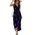 thumbnail image 2 of Australian Kangaroo Flag Blue Dress Fashion Boho Beach Long Dresses Female Party Printed Maxi Dress, 2 of 9