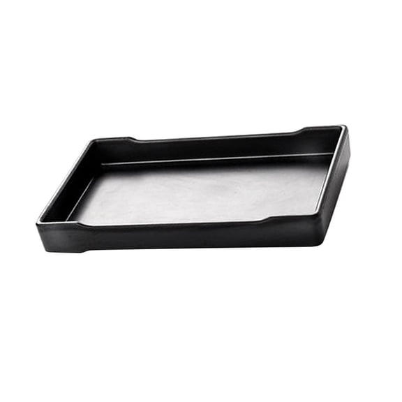 Hotel Serving Trays Refreshments BBQ Melamine Plastics Black E 19x12x2.3cm