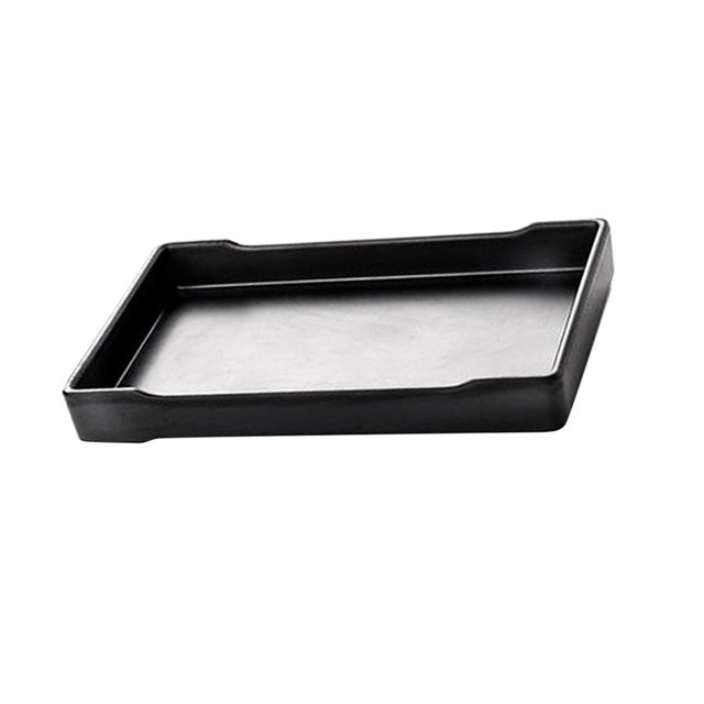Placa de Barbacoa Sushi Vajilla para Servir Bebidas Bandeja de Carne de Sashimi Agua Té Café Duradero E 19x12x2.3cm Soledad Platos de sushi