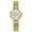 Gold, variant on Small Gold Watches for Women Dainty Ladies Wrist Watch with Rose Shaped Case, Zircon on Bezel and Stainless Steel Mesh Band, Luxury Birthday Gifts
