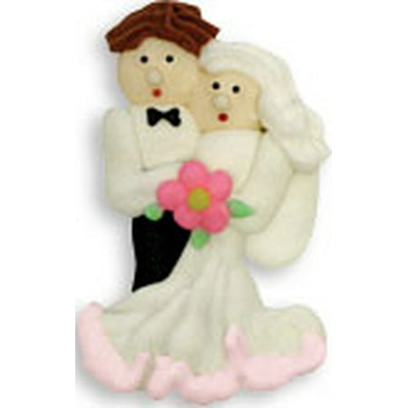 Mini Bride & Groom Royal Icing Cake/Cupcake Decorations 12