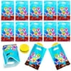 Baby Sharks Plastic Candy Bags Game Theme Plastic Party Gift Bags Plastic Candy With Handles, Pack of 80 Multi-color 80pcs