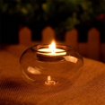 thumbnail image 4 of Glass Round Hanging Candle Tea Light Holder Candlestick Party Bar Home Decor, 4 of 5