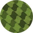 thumbnail image 1 of Ahgly Company Indoor Round Patterned Dark Forest Green Area Rugs, 7' Round, 1 of 6
